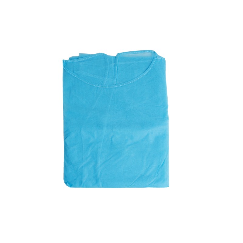 Halat de examinare de unica folosinta 25g, 125x142 cm, marime xl, culoare albastra - 10 halate/pachet